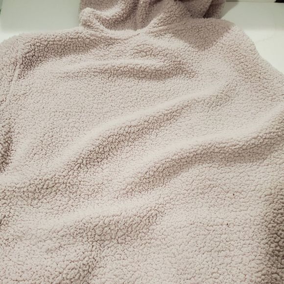 VS PINK FUNNEL NECK SHERPA PULLOVER - Picture 2 of 2